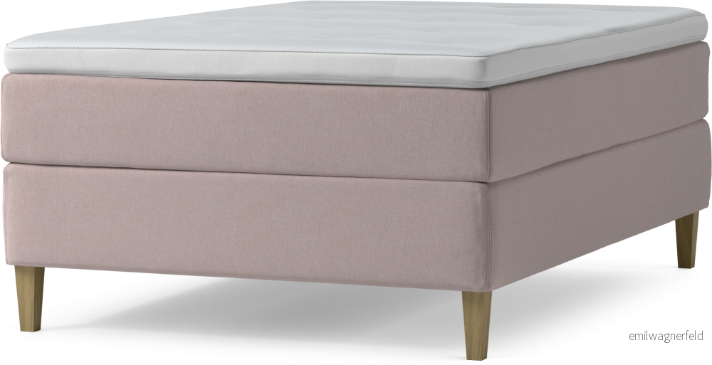 Delux Dream Kontinentalsäng, enkelsäng 140 cm med bäddmadrass och sängben PQ41X