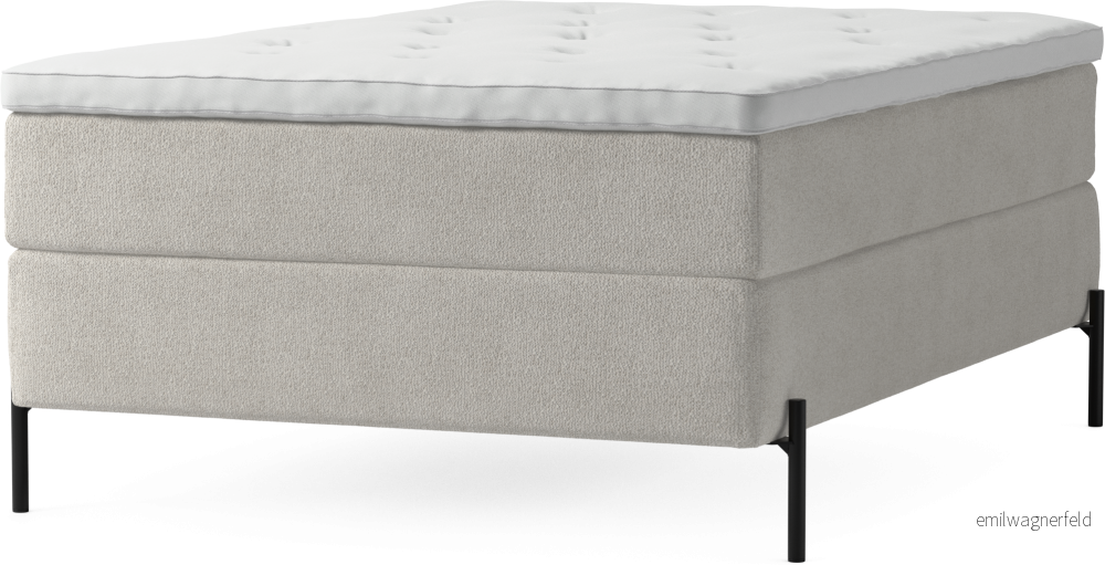 Delux Dream Kontinentalsäng, enkelsäng 140 cm med bäddmadrass och sängben rcdL7