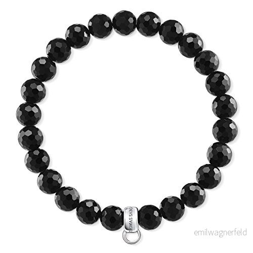 Thomas Sabo Damen Charm Armband 925 Sterlingsilber Künstliche Perle X0220 840 11 L18.5 4051245274998