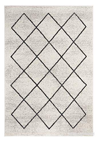 Vävmatta Bolonia ornamentmönster löpare modern polypropen Öko Tex 100 matta i krämgrå, 120 cm x 170 4002398889676