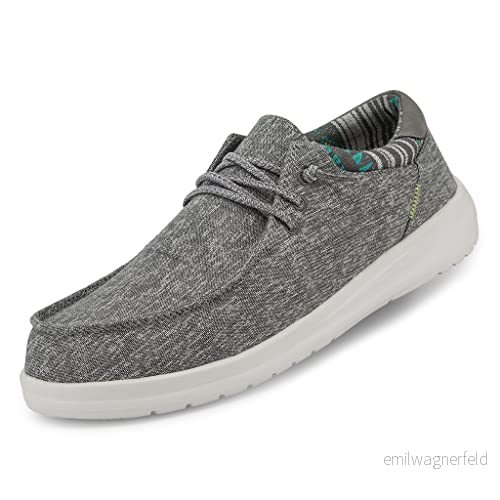 HEYDUDE Paul Moccasin, Chambray Grey, 10 UK, grå, 42.5 EU 8054141454361