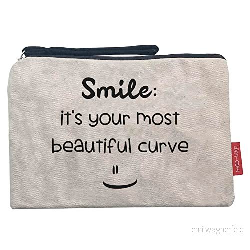 hello bags Dam B 002 Smile necessär/plånböcker, Ekrü, medium, Medium 8436583513972