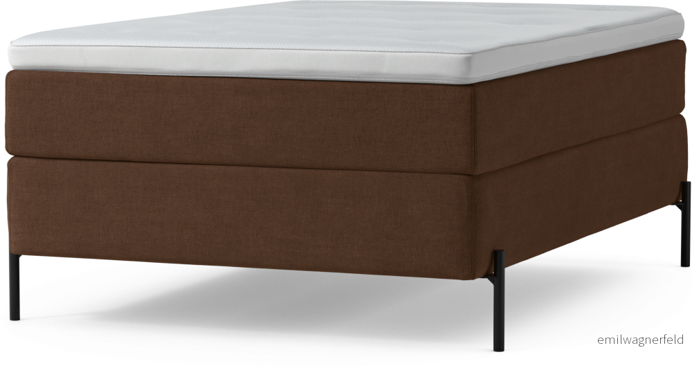 Delux Dream Kontinentalsäng, enkelsäng 140 cm med bäddmadrass och sängben ZLXSO