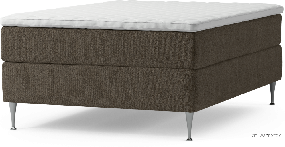 Delux Dream Kontinentalsäng, enkelsäng 140 cm med bäddmadrass och sängben LBP5l