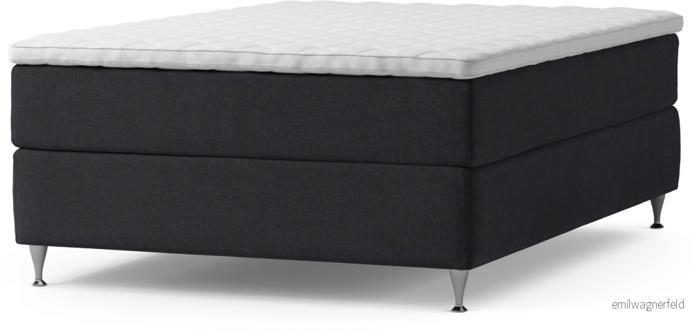 Delux Dream Kontinentalsäng, enkelsäng 140 cm med bäddmadrass och sängben ad3ws