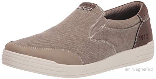 Nunn Bush Herr Kore City Walk Canvas Moc Toe Slip on sneakers, sten, 9 Wide 717502848251