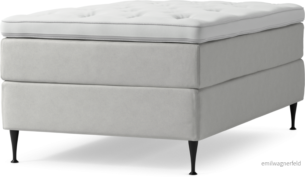 Delux Dream Kontinentalsäng, enkelsäng 120 cm med bäddmadrass och sängben Xt1rM