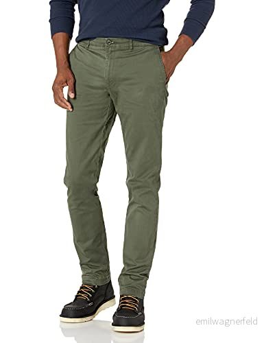 Amazon Essentials Skinny Fit Tvättade Comfort Stretch Chino Byxa (tidigare Goodthreads), oliv, 32 B x 31 L 193548119294