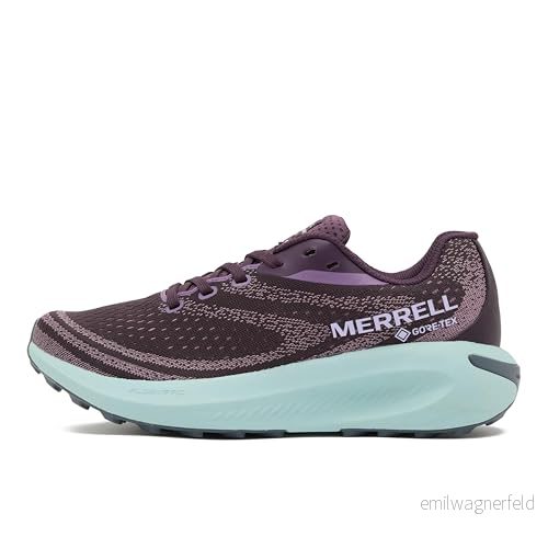 Merrell Morphlite GTX Trail löparsko för kvinnor, Plommon, 37.5 EU 195020378205