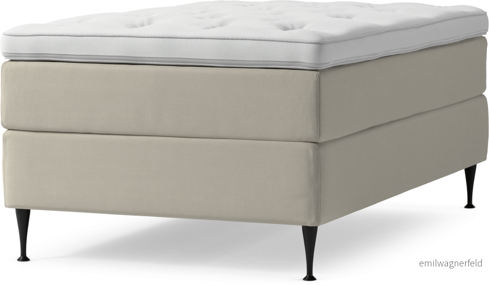Delux Dream Kontinentalsäng, enkelsäng 120 cm med bäddmadrass och sängben LEJ9Y