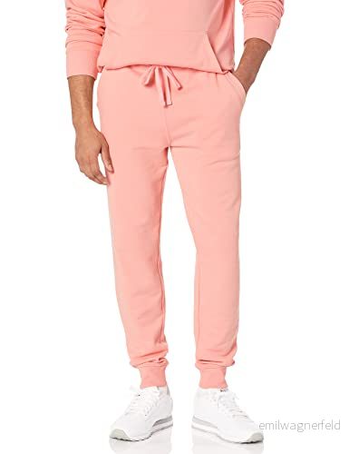 Amazon Essentials lättvikts franska terry joggingbyxor (finns i stora och långa), persika, Large 196433879051