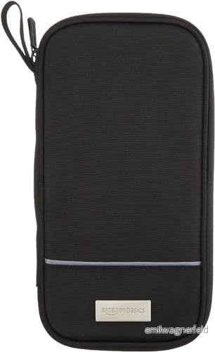 Amazon Basics resväska, RFID blockerande, svart, enfärgad 841710127812