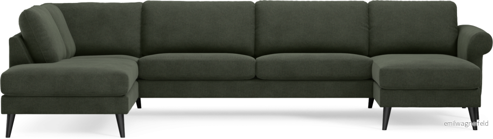 Bridge 3-sits soffa med divan vänster och schäslong höger 6Pc6M