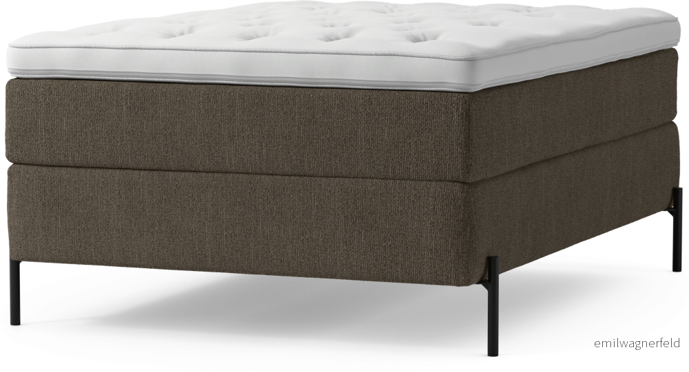 Delux Dream Kontinentalsäng, enkelsäng 140 cm med bäddmadrass och sängben ZaiMh