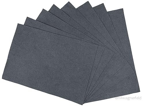 Interdruk Färgglada Filtark Paket med 8 A4 ark för Pyssel och DIY projekt Grå 5902277279422