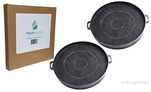 2 x AquaHouse kompatibelt kolfilter för FAR, Fagor, Faure och olika märken av 210 mm spisfläktfilter (CHF02F) 5060506004266