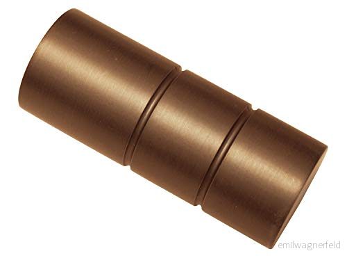 GARDINIA ändknoppar, Aluminum, Brons, Windsor, Cylinder, 2 styck 4003018252801