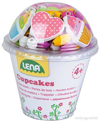Lena 32002 cupcakes pysselset, rosa 4006942861002