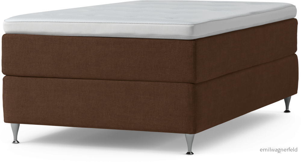 Delux Dream Kontinentalsäng, enkelsäng 120 cm med bäddmadrass och sängben FPpBu