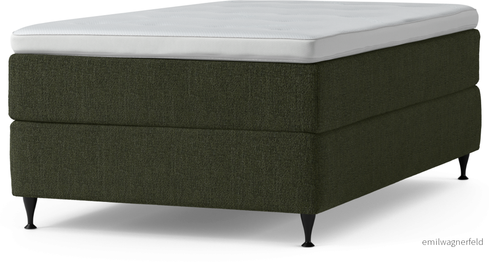 Delux Dream Kontinentalsäng, enkelsäng 120 cm med bäddmadrass och sängben PldHu
