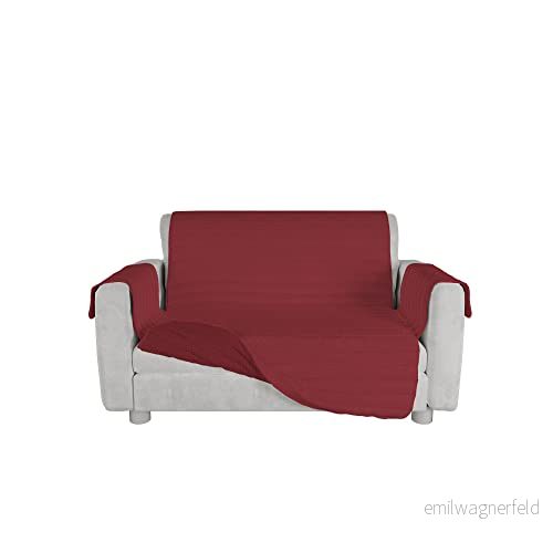 MB HOME BASIC sofföverdrag halkskydd Cozy, Bordeaux, 2 sits 8058575092724