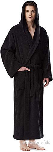 Arus Badrock med huva för män, ankellång, Färg: Svart, Män Storlek: XXL, Unisex XXL 3XL 8681619810208