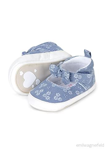 Sterntaler Babyflicka, babysandaler, blommor, platta tofflor, Mellanblå, 18 EU 4066891043928