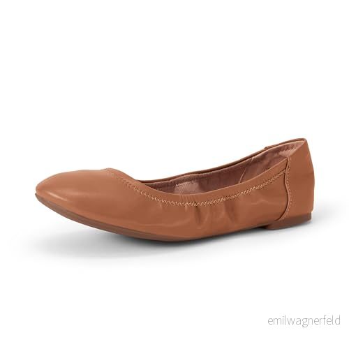 Amazon Essentials kvinnors Belice Slip On balett platt, kamel, 35.5 EU 840809137039