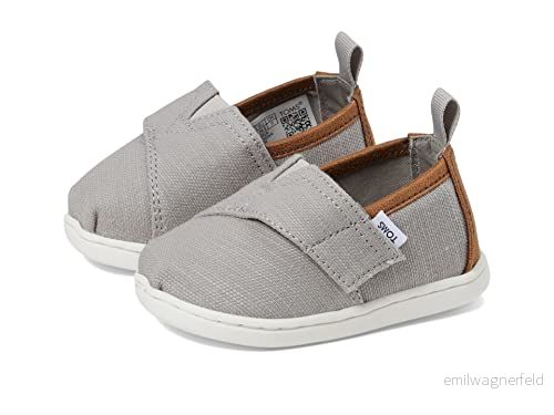 TOMS Unisex barn liten alpargata loafer platt, Drizzle Grå, 6 UK Child 195703315022