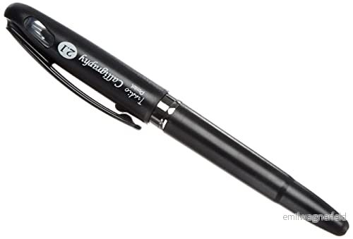 Pentel Tradio kalligrafi reservoarpenna spets bredd 2,1 mm svart 3474378882983