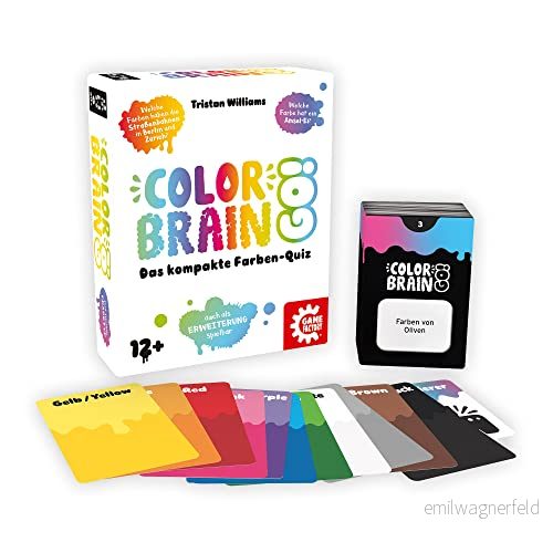 Game Factory Brain Go, Compact Color Contest, förlängning, frågespel för 2 till 6 spelare, 12 år och äldre, Medium (646294), tyska 7640142762942