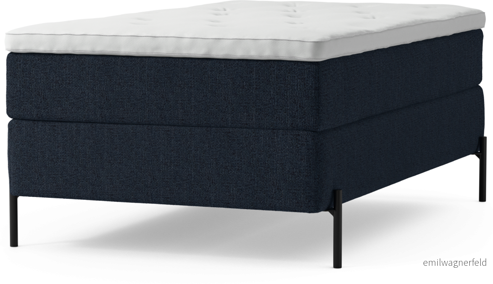 Delux Dream Kontinentalsäng, enkelsäng 120 cm med bäddmadrass och sängben IqmPn