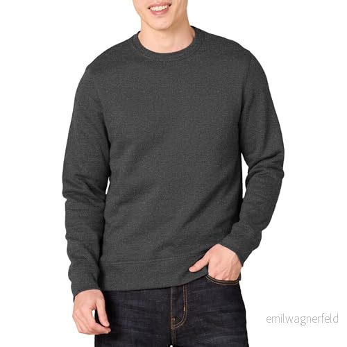 Amazon Essentials herrtröja med rund hals (finns i stor och lång), träkol ljung, XX Large Tall 196433209377
