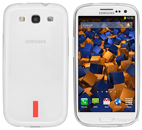 mumbi skal kompatibel med Samsung Galaxy S3/S3 Neo Handy Case mobiltelefonskal, transparent vit 4251077203597