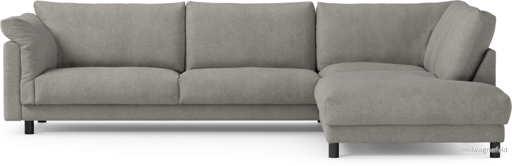 Cherrie 3-sits soffa med divan höger, fast klädsel lJ1TZ