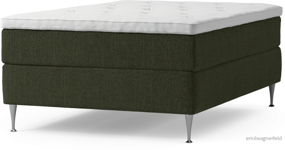 Delux Dream Kontinentalsäng, enkelsäng 140 cm med bäddmadrass och sängben p18aI