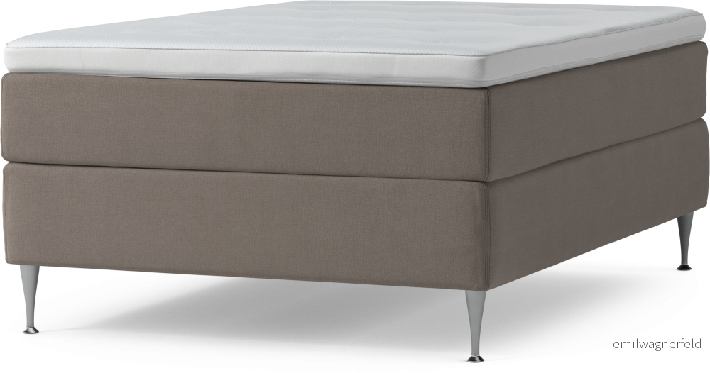 Delux Dream Kontinentalsäng, enkelsäng 140 cm med bäddmadrass och sängben 1zCUR