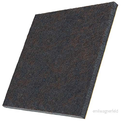 Adsamm® 16 x filtglidare 100 mm brun kvadratisk 5,5 tjocka självhäftande möbelglidare i premiumkvalitet från 755563274824