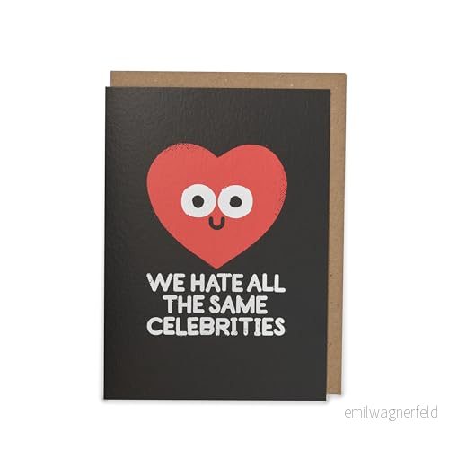 Kindred X David Olenick Vi hatar samma kändisar Alla hjärtans kort 5015862569140