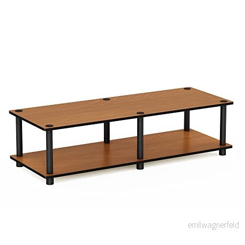 Furinno Toolless TV ställ, lätta körsbär/svart, en storlek 696859004353
