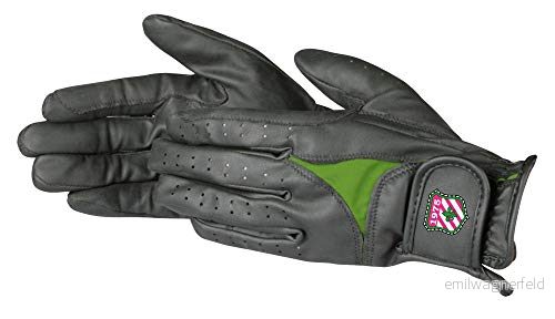 Pfiff 101853 dam ridhandskar, konstläder damhandskar, 6 färger XS XL Schwarz Grün Medium 4032668236114