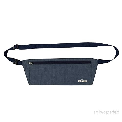 Tatonka Skin Moneybelt platt och lätt midjeväska med två fack, 2 diskreta bär under kläderna (Dark Blue), 12 x 33 cm 4013236387872