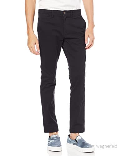 Amazon Essentials Herr Skinny Fit Casual Stretch Chino Byxa, Svart, 29 B x L 193548334420