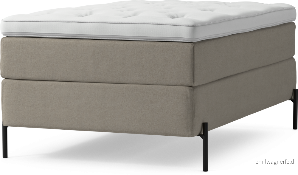 Delux Dream Kontinentalsäng, enkelsäng 120 cm med bäddmadrass och sängben l6jyf