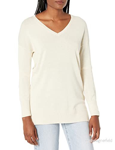 Amazon Essentials Women's Lätt långärmad V ringad tunika tröja (finns i plusstorlek), Havregryn ljung, XXL 191770902158