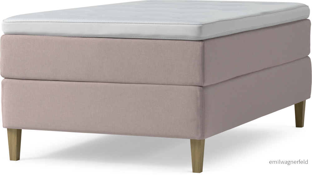 Delux Dream Kontinentalsäng, enkelsäng 120 cm med bäddmadrass och sängben uUlhm