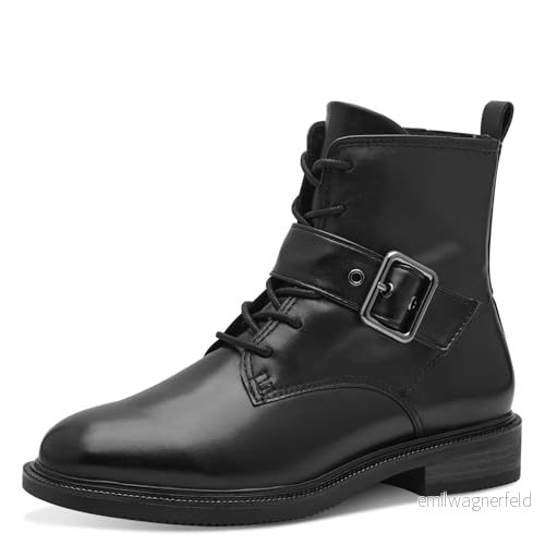 Marco Tozzi Dam Bootie Laced 2 25101 43 modestövlar, svart, 41 EU, EU 4064232099399