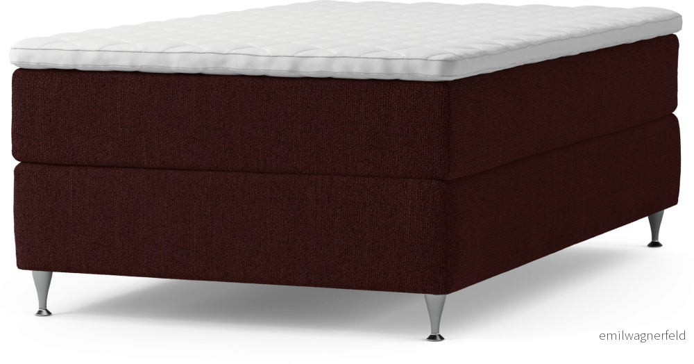 Delux Dream Kontinentalsäng, enkelsäng 120 cm med bäddmadrass och sängben mVZ9F
