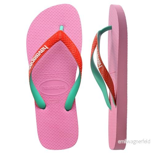 Havaianas unisex barn topp mix (Mini Me) flip flops, Rosa lemonad, 9 UK Child 7909843842941