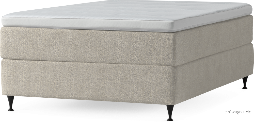 Delux Dream Kontinentalsäng, enkelsäng 140 cm med bäddmadrass och sängben Y5IsD